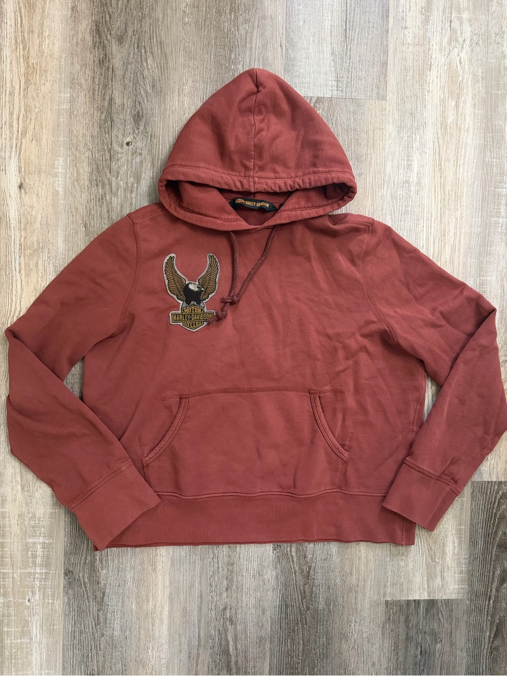 Harley-Davidson Authentic Women’s Pullover Hoodie w/ Eagle Patch, size XL NWOT
